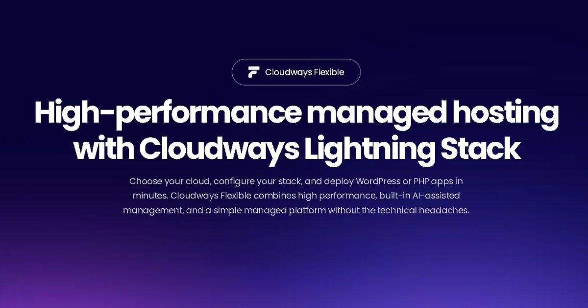 cloudways flexible plan