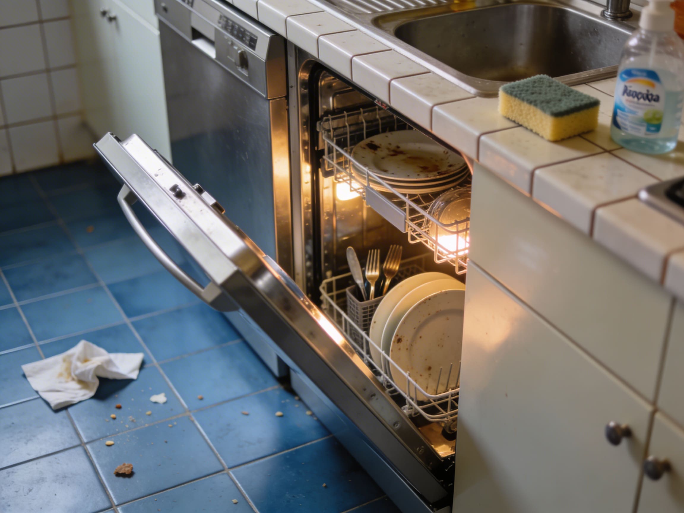 A máquina de lavar loiça