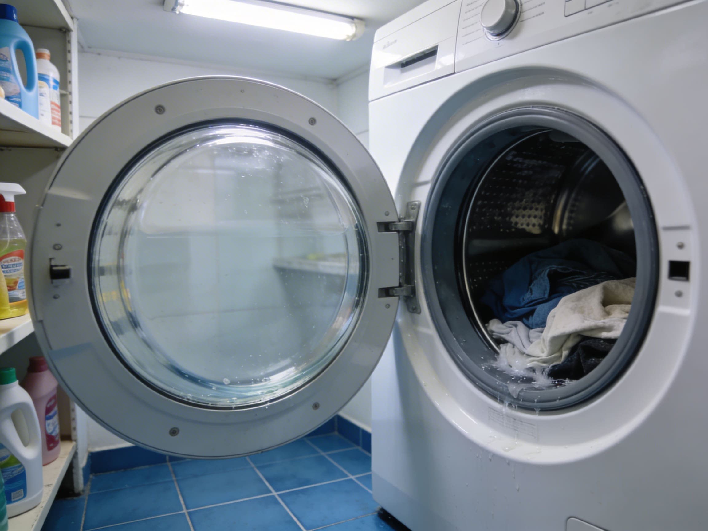 A máquina de lavar roupa