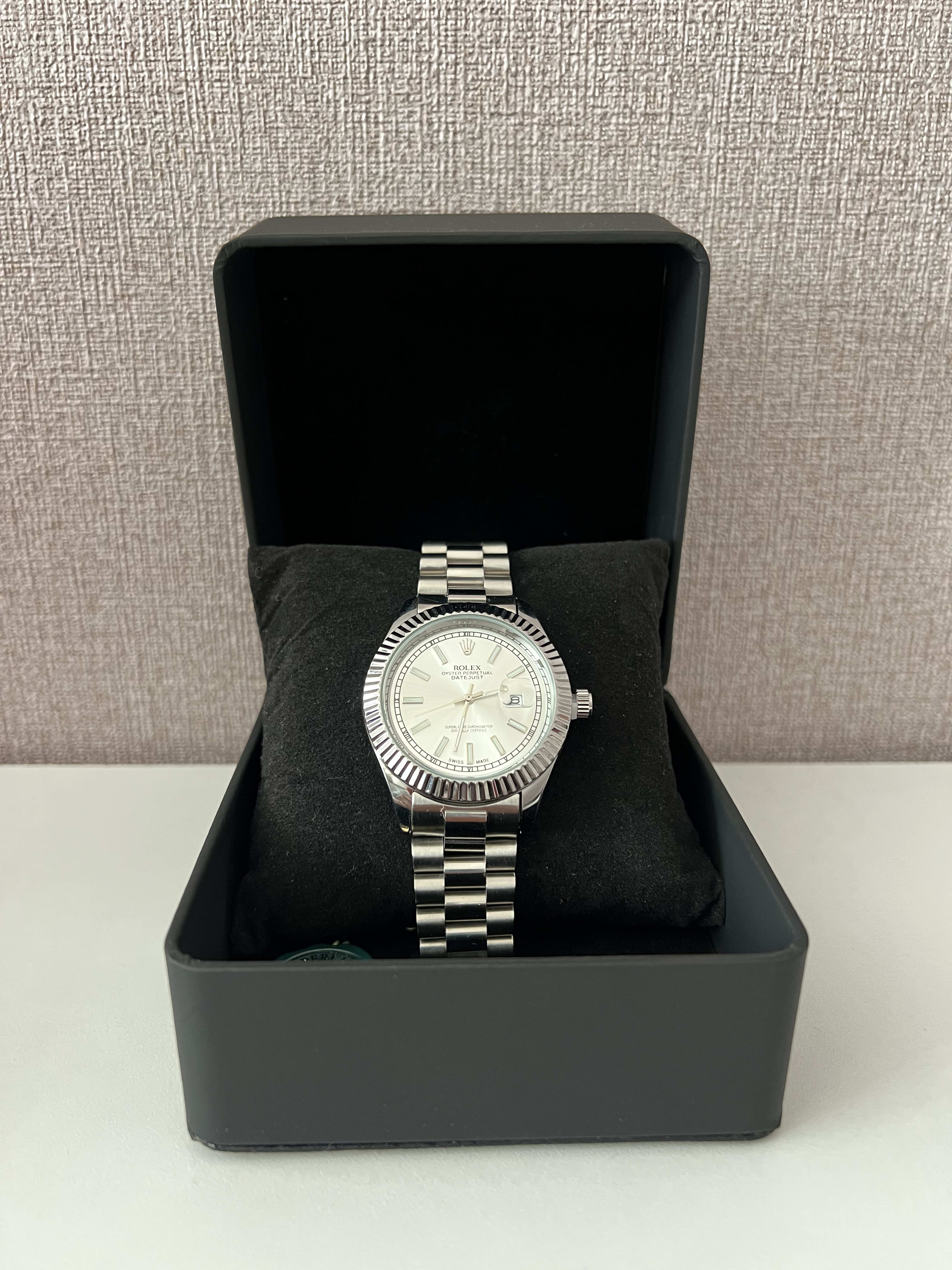 ROLEX DATEJUST HOMME BOITE SIMPLE BLANC