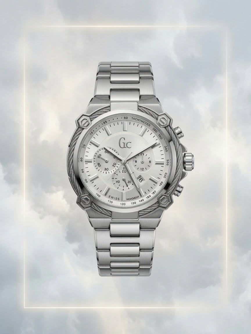 GC GUESS COLLECTION HOMME BOITE SIMPLE GRIS