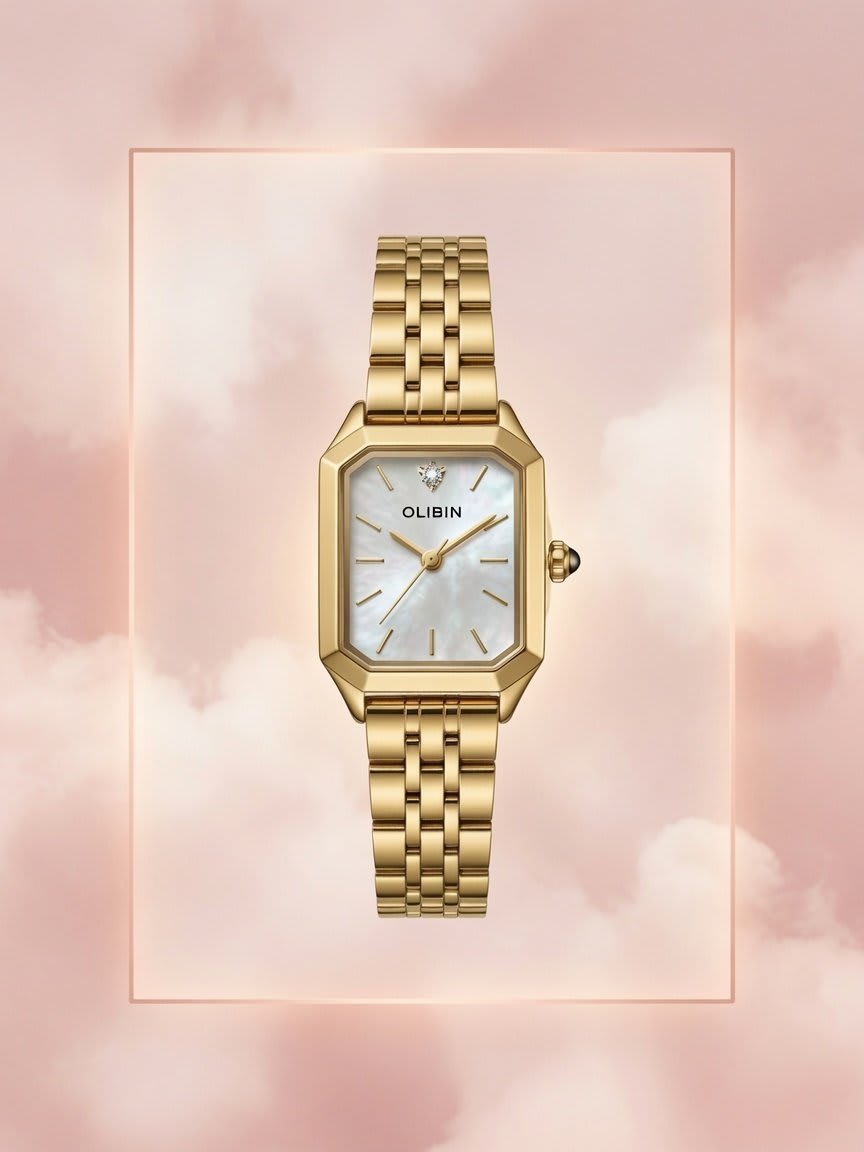 OLIBIN STAINLESS STEEL FEMME BOITE SIMPLE