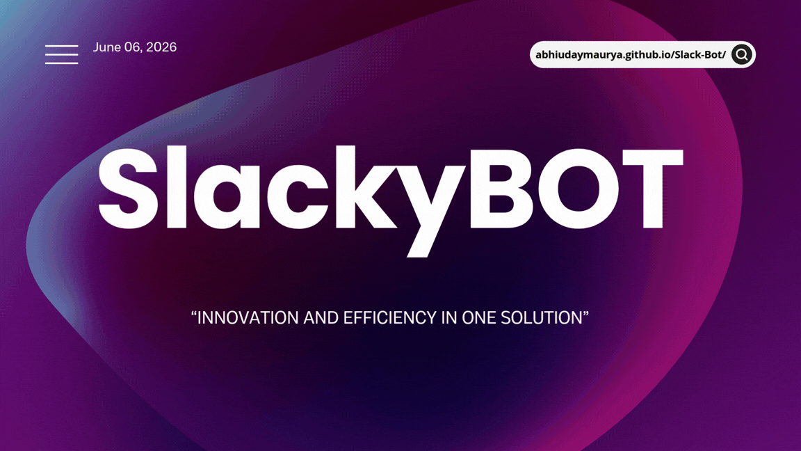 SlackyBOT Demo