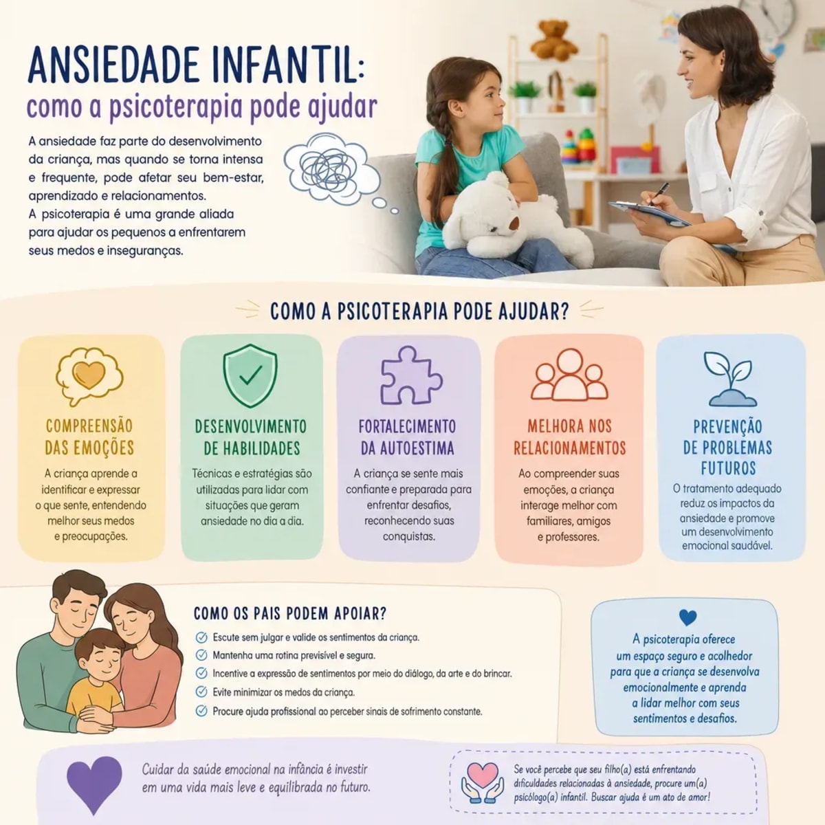 Ansiedade infantil: como a psicoterapia pode ajudar