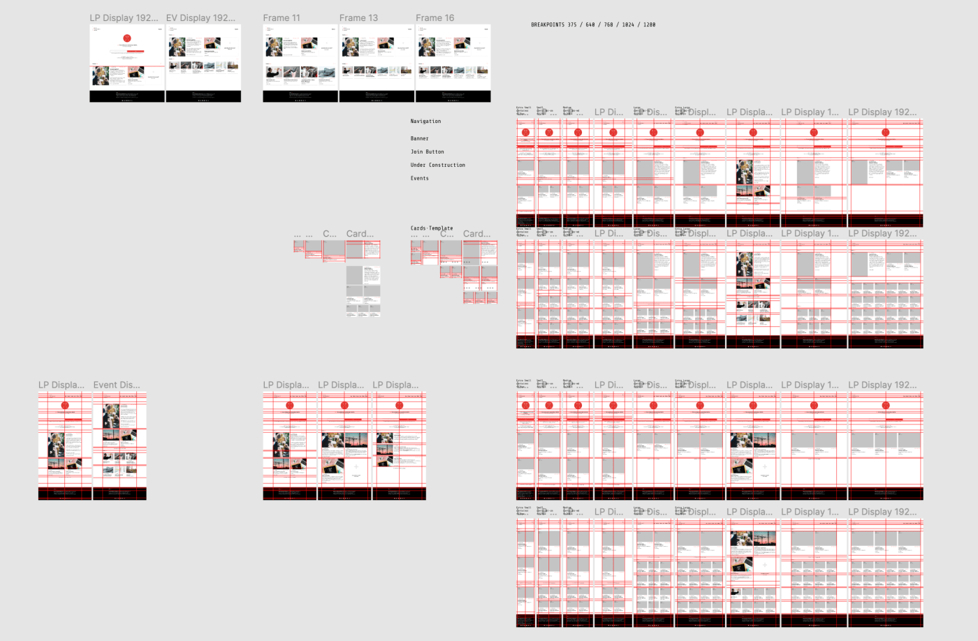 Screenshot of our Figma file