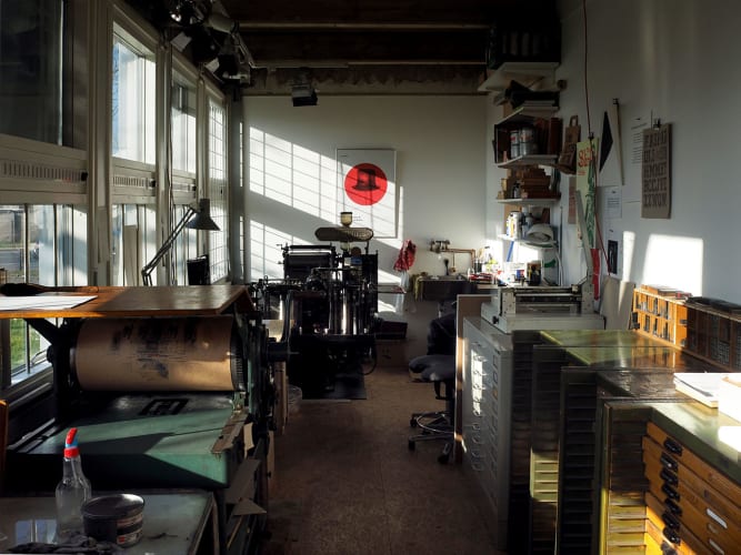 Letterpress-værkstedsplads i København