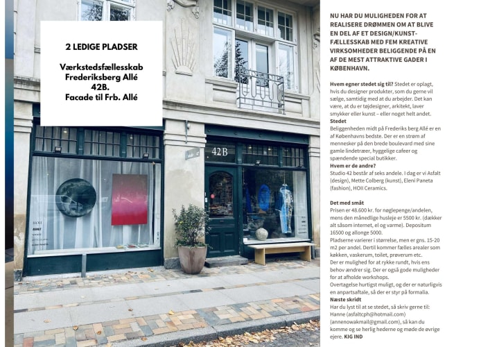 Frederiksberg Allé- 2 pladser