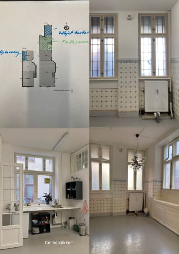 Lyst kontorlokale med atmosfære 9m2 i Sølvgade lige overfor Kongens Have