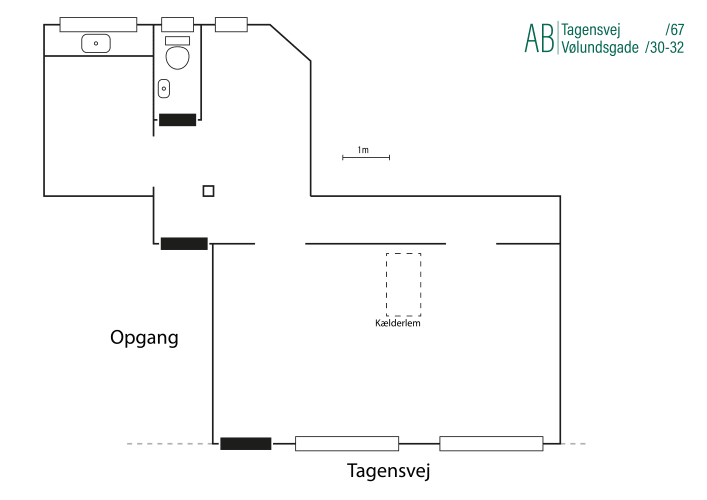 Uchamerende butiks/atelie lokale på 85m2