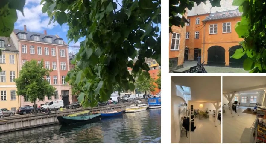 Kontor til leje på Christianshavn – 45 kvm i charmerende baghus ved kanalen