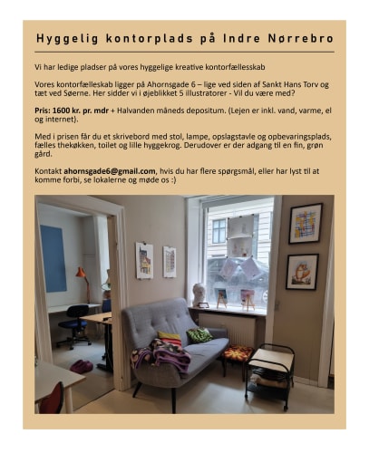 Kontorplads på Indre Nørrebro