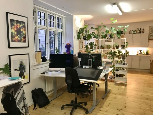 Hyggelig kontorplads