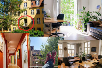 Kbh K: eget lukket kontor (1-3 pers) i grønne omgivelser og iværksættermiljø