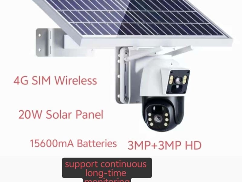 Dua lens + dua motions sensor Cctv camera 