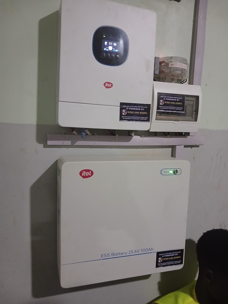 This is our 3.2kw solar solutions, design to power light, freezer, fridge, TV, fan, and light. For enquiries: 07033002151,08102332545 - 3