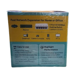 5-Port 10/100Mbps Desktop Switch (LS1005) by Tp-link - Network, view 2