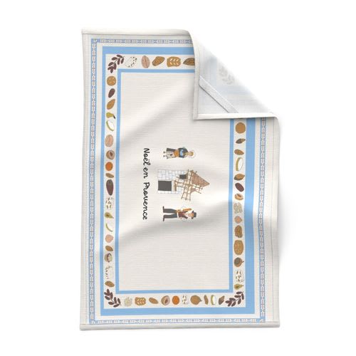 Noël en Provence/17560229-noel-en-provence-christmas-french-village-tea-towel-by-137_lanternes_g9xdgf
