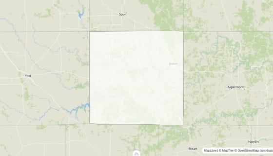 Map preview of Kent County, TX - Population Change 2020-2023 (%)