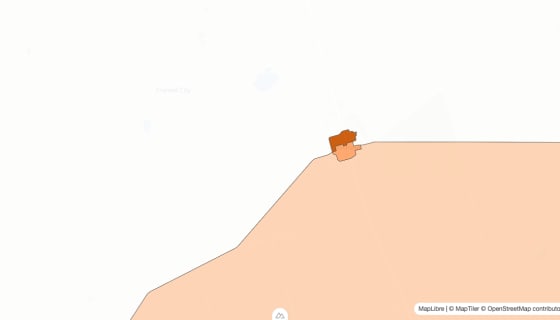 Map preview of Andrews County, TX - Population by Census Tract (2023)