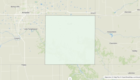 Map preview of Armstrong County, TX - Housing Vacancy Rate