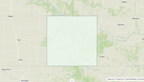 Map preview of Briscoe County, TX - Housing Vacancy Rate