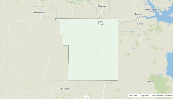 Map preview of Brooks County, TX - Housing Vacancy Rate