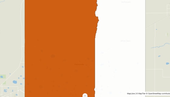 Map preview of Carson County, TX - Population by Census Tract (2023)
