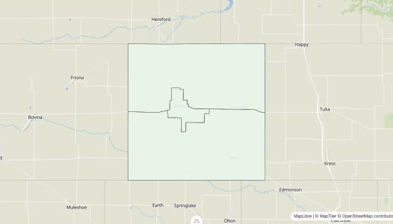 Map preview of Castro County, TX - Housing Vacancy Rate