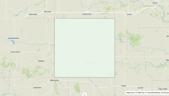 Map preview of Collingsworth County, TX - Housing Vacancy Rate