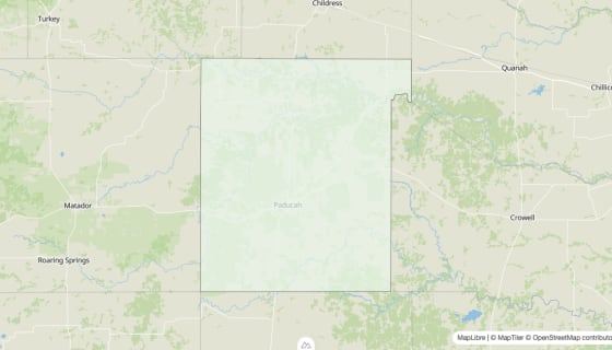 Map preview of Cottle County, TX - Housing Vacancy Rate