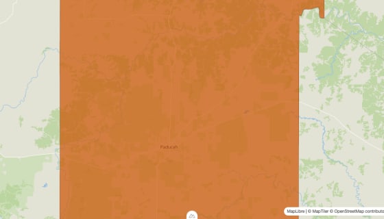 Map preview of Cottle County, TX - Population by Census Tract (2023)