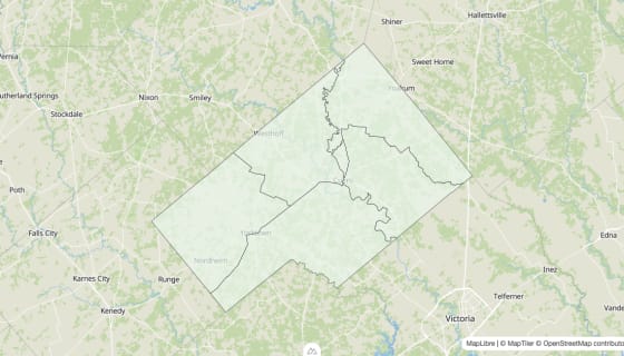 Map preview of DeWitt County, TX - Housing Vacancy Rate