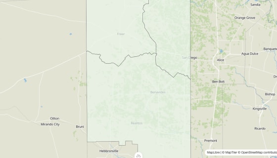 Map preview of Duval County, TX - Housing Vacancy Rate
