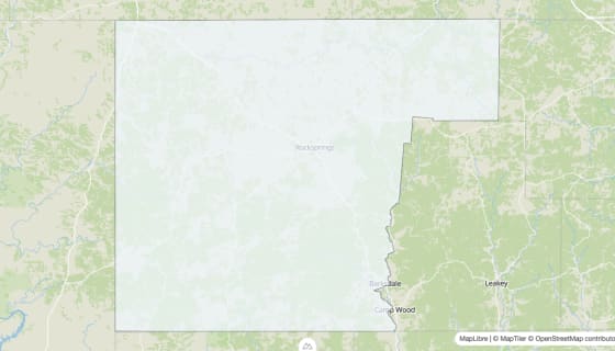 Map preview of Edwards County, TX - Median Home Value