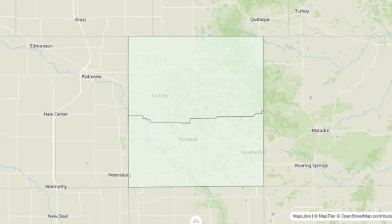 Map preview of Floyd County, TX - Housing Vacancy Rate
