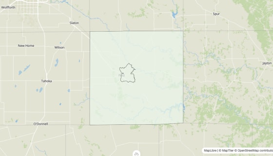 Map preview of Garza County, TX - Housing Vacancy Rate
