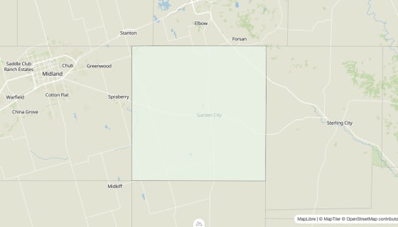 Map preview of Glasscock County, TX - Housing Vacancy Rate