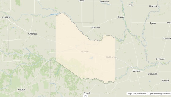 Map preview of Hardeman County, TX - Bachelor's Degree Rate