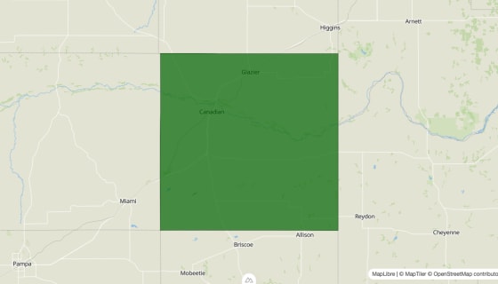 Map preview of Hill County, TX - Poverty Rate