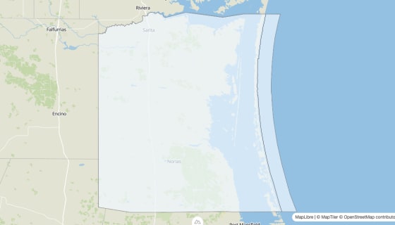 Map preview of Kenedy County, TX - Median Home Value