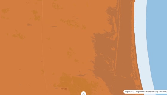 Map preview of Kenedy County, TX - Population by Census Tract (2023)
