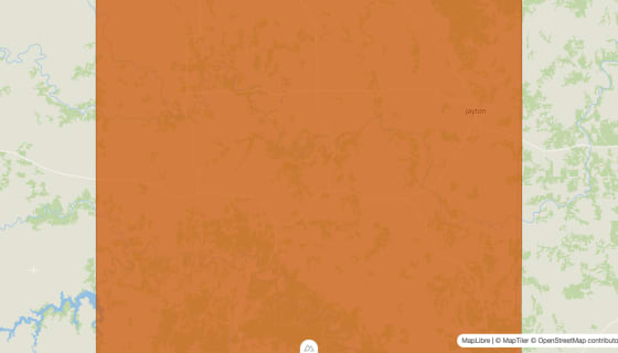 Map preview of Kent County, TX - Population by Census Tract (2023)