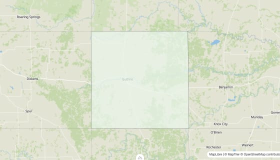Map preview of King County, TX - Housing Vacancy Rate