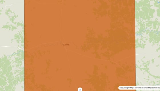Map preview of King County, TX - Population by Census Tract (2023)