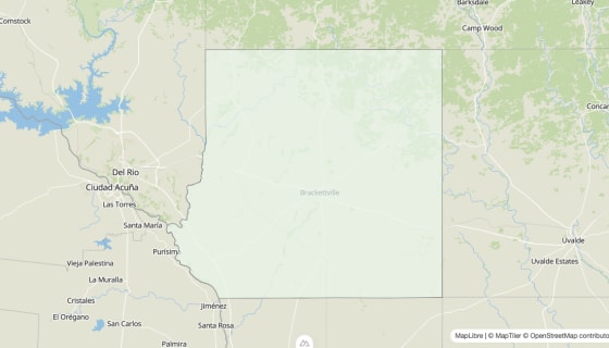 Map preview of Kinney County, TX - Housing Vacancy Rate