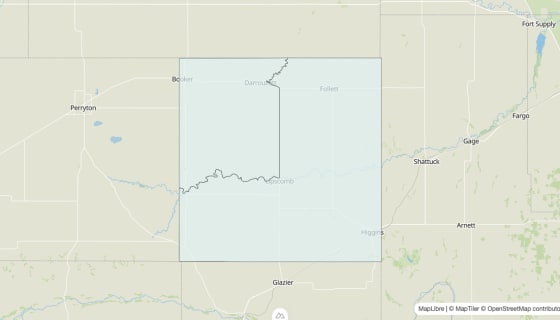 Map preview of Lipscomb County, TX - Unemployment Rate