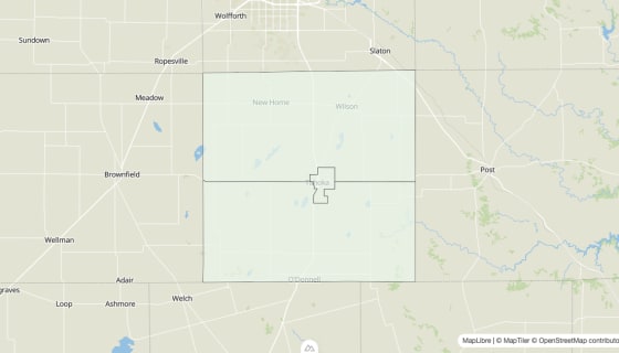 Map preview of Lynn County, TX - Housing Vacancy Rate