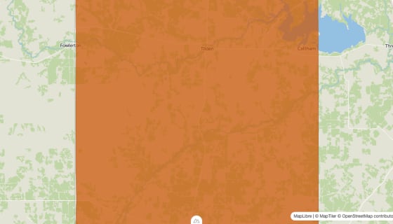 Map preview of McMullen County, TX - Population by Census Tract (2023)