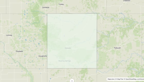 Map preview of Motley County, TX - Housing Vacancy Rate