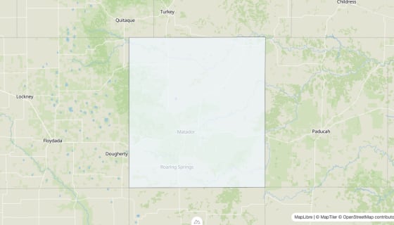 Map preview of Motley County, TX - Median Home Value
